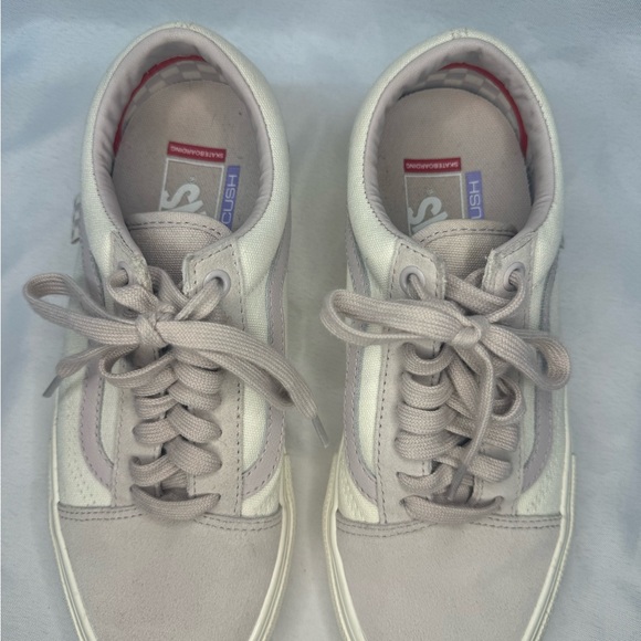 VANS Skate Old Skool Marshmallow/Violet. Mens Size 6.5 Woman’s 8 - Picture 7 of 9